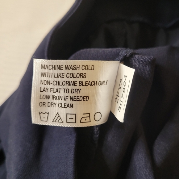 Orvis Pull on Style Navy Blue Stretch Pants sz 10 - Picture 8 of 9